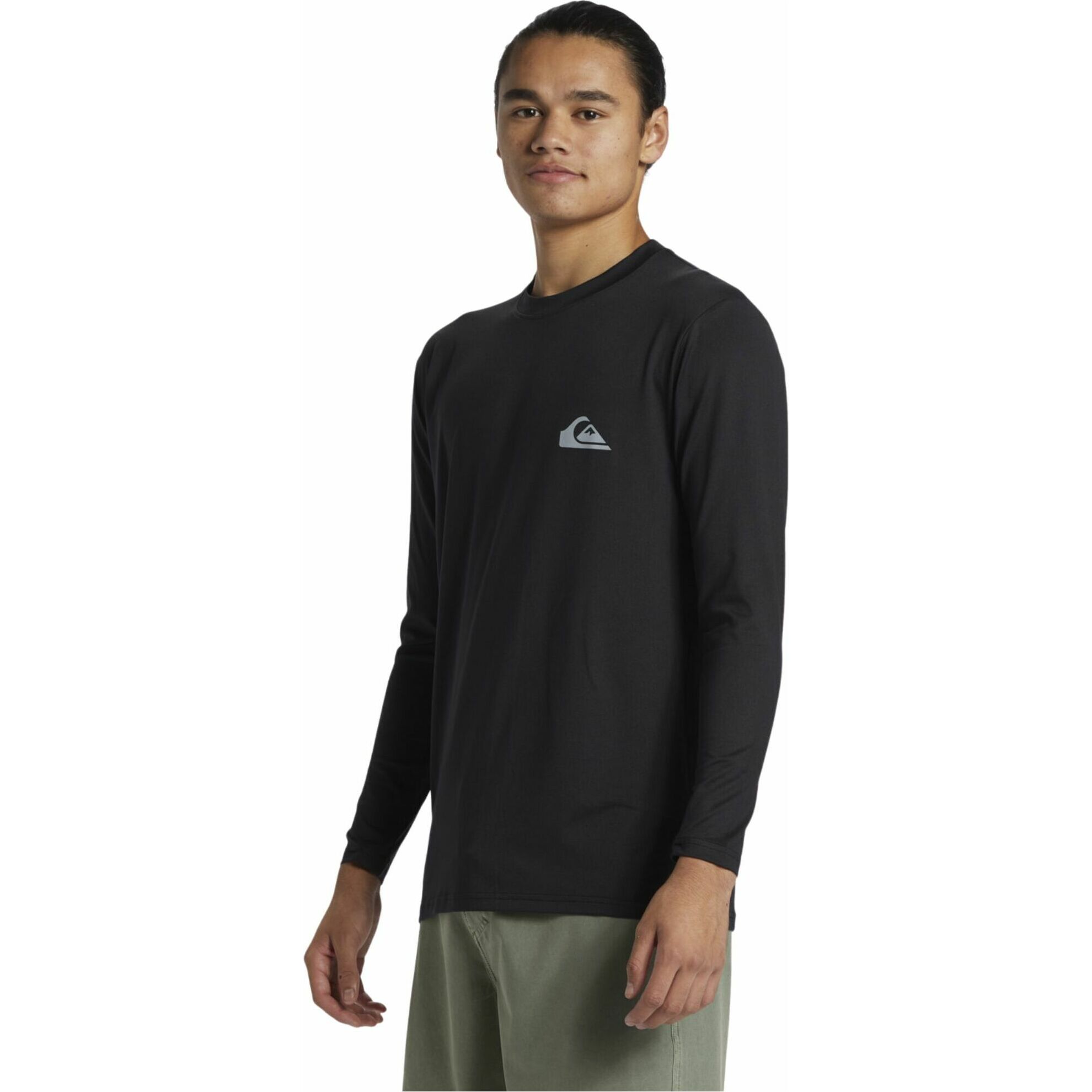 2026 Quiksilver Hommes Everyday T-shirt De Surf à Manches Longues UV50 AQYWR03136 - Black